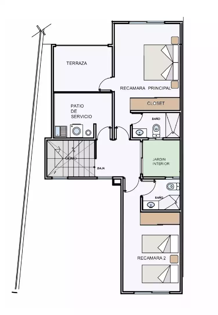 Casa en venta en Brisas. 3 recámaras.