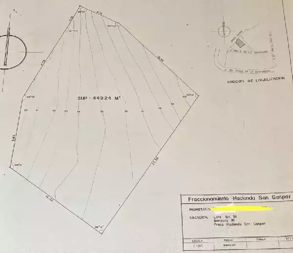 Terreno  en venta en Fracc Hacienda San Gaspar